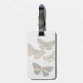 Étiquette À Bagage Plaque de papillon 4 (Dos Vertical)
