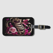 Étiquette À Bagage Plaque florale d'Emily (Devant Horizontal)