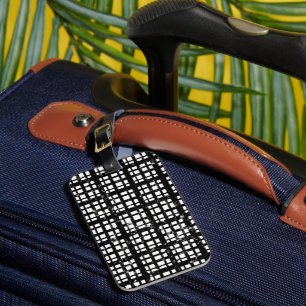 Étiquette À Bagage Plaqué noir et blanc avec des chaussettes d'équipa
