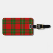 Étiquette À Bagage Plaque vert rouge de tartan MacGregor (Devant horizontal)
