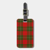 Étiquette À Bagage Plaque vert rouge de tartan MacGregor (Devant Vertical)