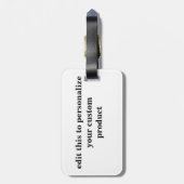 Étiquette À Bagage Plat 12 Baltimore Oriole d'Audubon (Dos Vertical)