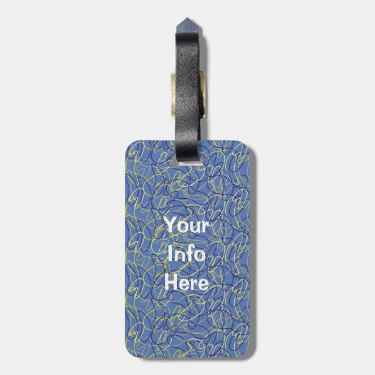 Étiquette À Bagage Plat Au Milieu Des Fleurs D'Hydrangée (Dos Vertical)