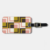 Étiquette À Bagage Plat d'ivoire au chocolat rose or (Devant horizontal)