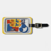 Étiquette À Bagage Plateau de l'aéroport esthétique personnalisée (Devant horizontal)