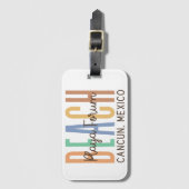 Étiquette À Bagage Playa Forum Cancun Mexique (Sables) (Devant Vertical)