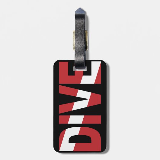 Étiquette À Bagage Plongée (Dos Vertical)