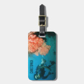 Étiquette À Bagage Plongée sous-marine Personnalisée (Devant Vertical)