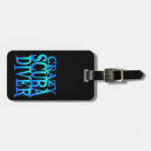 Étiquette À Bagage Plongeur fou (Devant horizontal)