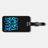 Étiquette À Bagage Plongeur fou (Dos horizontal)