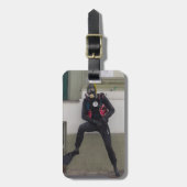 Étiquette À Bagage Plongeur Scuba (Devant Vertical)