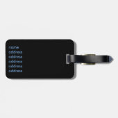 Étiquette À Bagage Plongeur Scuba (Dos horizontal)