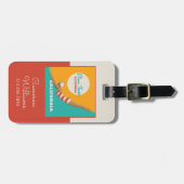 Étiquette À Bagage Plongez Dans Le Soleil | Californie (Devant horizontal)