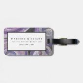 Étiquette À Bagage Pluie de cercle (Dos horizontal)