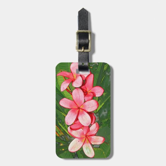 Étiquette À Bagage plumérie (Devant Vertical)