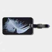 Étiquette À Bagage Plumes blanches - angélique par nature (Dos horizontal)