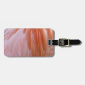 Étiquette À Bagage Plumes de Flamant rose dans les tons roses (Devant horizontal)