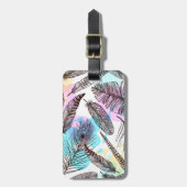 Étiquette À Bagage Plumes de paquetage (Devant Vertical)