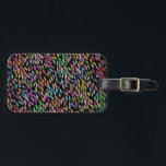 Étiquette À Bagage Plumes Feuilles colorées Motif d'aquarelle<br><div class="desc">Ajoutez un peu de flair à vos bagages avec ce joli motif feuille coloré. Main peinte par moi, pour toi ! Consultez ma boutique pour plus de couleurs et de motifs, plus des accessoires assortis comme tongs, totes, nattes, serviettes, poches cosmétiques, tasses et rideaux de douche. Vous pouvez toujours ajouter...</div>
