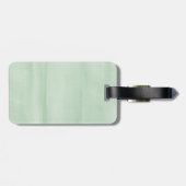 Étiquette À Bagage Plumes Peacock Mint (Dos horizontal)