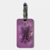 Étiquette À Bagage Plumes violettes de Fairgrounds (Dos Vertical)