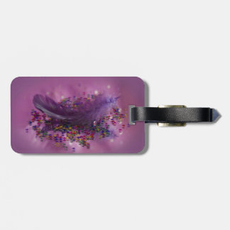 Étiquette À Bagage Plumes violettes de Fairgrounds