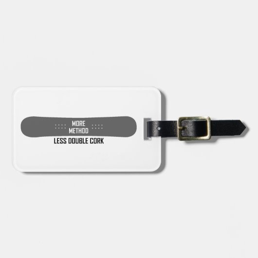 Étiquette À Bagage Plus de méthode Moins de double liège (Devant horizontal)