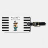 Étiquette À Bagage Plus d'Humours au chocolat (Devant horizontal)