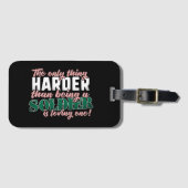 Étiquette À Bagage Plus dur que d'aimer un soldat - Épouse militaire (Devant Horizontal)