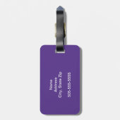 Étiquette À Bagage Plutôt Rearing Rainbow Unicorn Falling Stars (Dos Vertical)