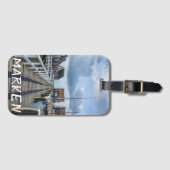 Étiquette À Bagage Poche en bois à Marken, Pays-Bas (Devant Horizontal)