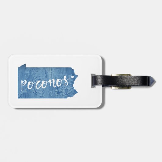 Étiquette À Bagage Poconos, Pennsylvanie (Dos horizontal)