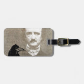 Étiquette À Bagage Poe Et L'Art numérique Raven Grunge (Devant horizontal)