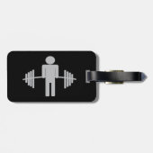 Étiquette À Bagage Poids Barbell Workout Fitness Cool (Dos horizontal)