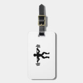 Étiquette À Bagage Poids de levage de haltérophile (Devant Vertical)