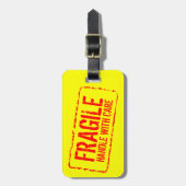 Étiquette À Bagage Poignée fragile avec les étiquettes de bagages de  (Devant Vertical)