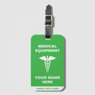 Étiquette À Bagage Poignée Médicale personnalisée avec soin