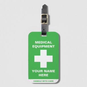 Étiquette À Bagage Poignée Médicale personnalisée avec soin