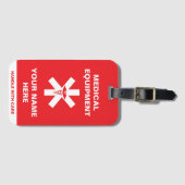 Étiquette À Bagage Poignée Médicale personnalisée avec soin (Devant Horizontal)