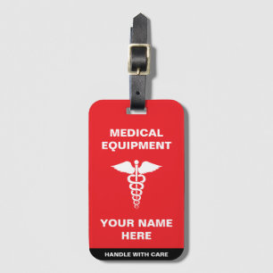 Étiquette À Bagage Poignée médicale personnalisée avec soin