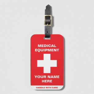 Étiquette À Bagage Poignée Médicale personnalisée avec soin