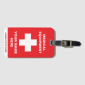 Étiquette À Bagage Poignée Médicale personnalisée avec soin (Devant Horizontal)