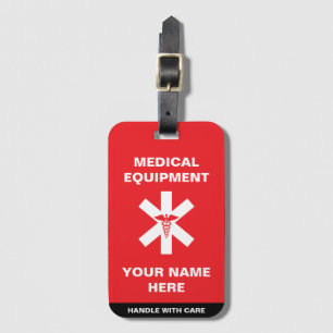 Étiquette À Bagage Poignée Médicale personnalisée avec soin