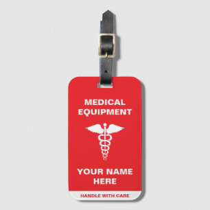Étiquette À Bagage Poignée médicale personnalisée avec soin