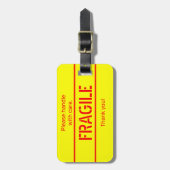 Étiquette À Bagage Poignée modifiable avec bagage de soin Balise (Devant Vertical)