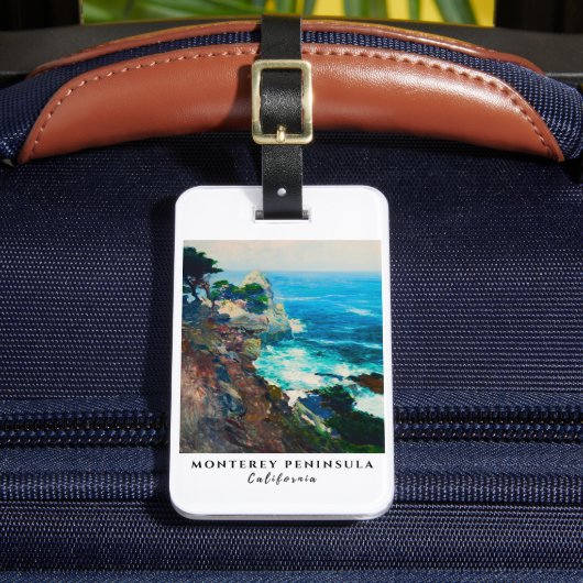 Étiquette À Bagage Point Lobos Monterey Peninsula Côte Californie (Insitu Rectoal 2)