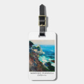 Étiquette À Bagage Point Lobos Monterey Peninsula Côte Californie (Devant Vertical)