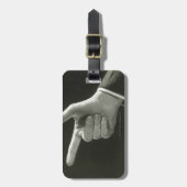 Étiquette À Bagage Pointage d'homme (Devant Vertical)