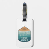 Étiquette À Bagage Pointe Reyes National Seashore California Seaguls (Dos Vertical)