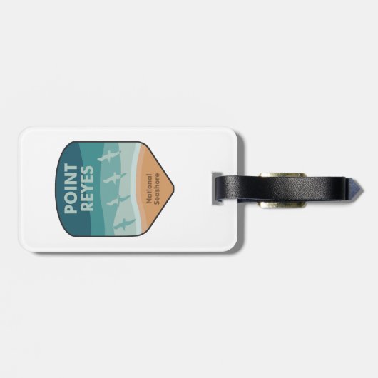 Étiquette À Bagage Pointe Reyes National Seashore California Seaguls (Dos horizontal)